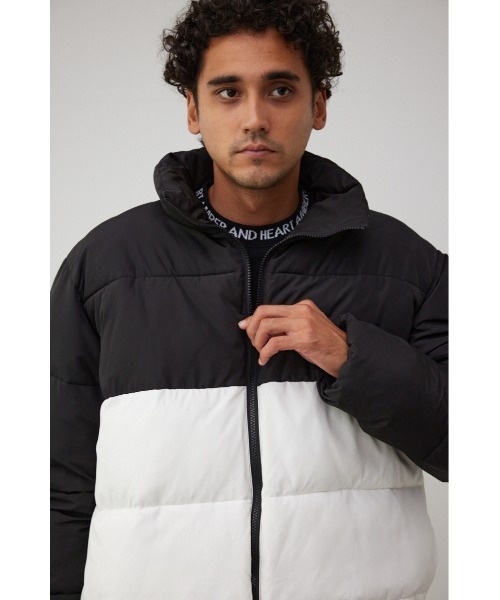 AZUL by moussy(アズールバイマウジー)の「スタンドカラー中綿ブルゾン(ブルゾン・メンズ・ホワイト系その他/ベージュ系その他/ブラック・MEDIUM/LARGE)」の4枚目の写真