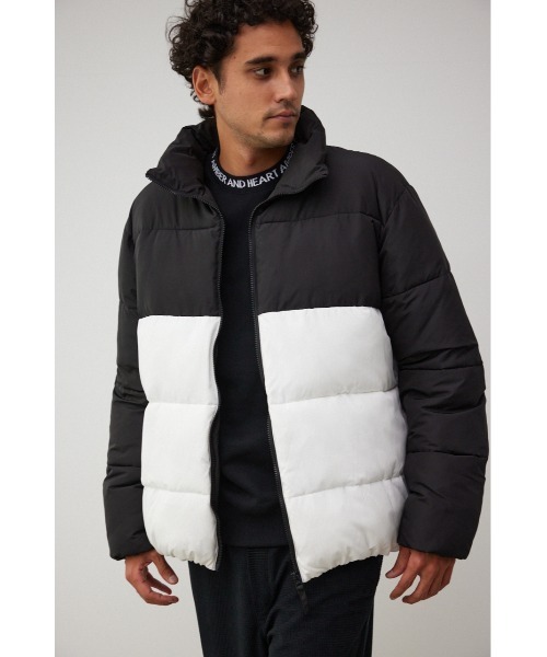 AZUL by moussy(アズールバイマウジー)の「スタンドカラー中綿ブルゾン(ブルゾン・メンズ・ホワイト系その他/ベージュ系その他/ブラック・MEDIUM/LARGE)」の5枚目の写真