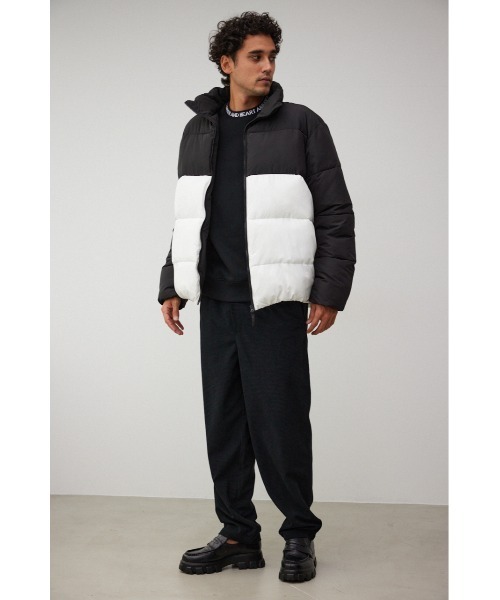 AZUL by moussy(アズールバイマウジー)の「スタンドカラー中綿ブルゾン(ブルゾン・メンズ・ホワイト系その他/ベージュ系その他/ブラック・MEDIUM/LARGE)」の6枚目の写真