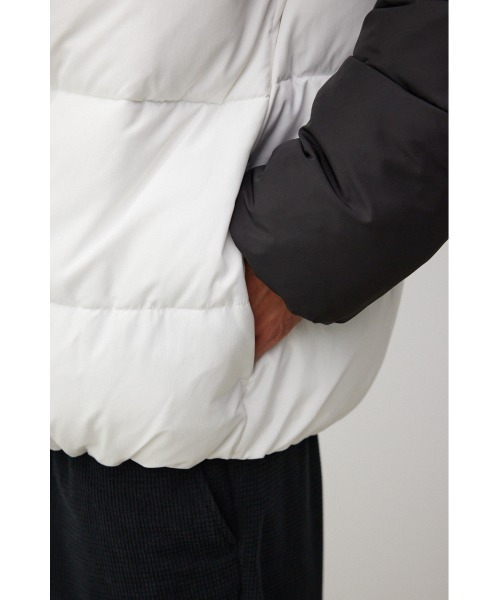 AZUL by moussy(アズールバイマウジー)の「スタンドカラー中綿ブルゾン(ブルゾン・メンズ・ホワイト系その他/ベージュ系その他/ブラック・MEDIUM/LARGE)」の13枚目の写真