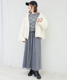 MAJESTIC LEGON（マジェスティックレゴン）の「【WEB限定アイテム】チェックショートニット（ニット/セーター）」