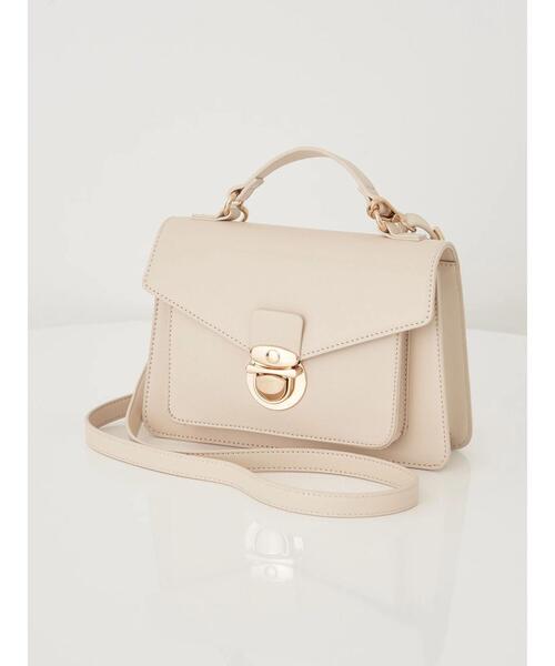 earth music&ecology（アースミュージックアンドエコロジー）の「サッチェルショルダー付きバッグ（ショルダーバッグ・レディース・ミント/ブラウン/アイボリー・FREE）」の11枚目の写真