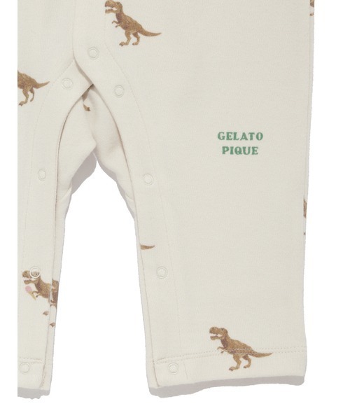 gelato pique（ジェラートピケ）の「【BABY】ダイナソー柄ロンパース