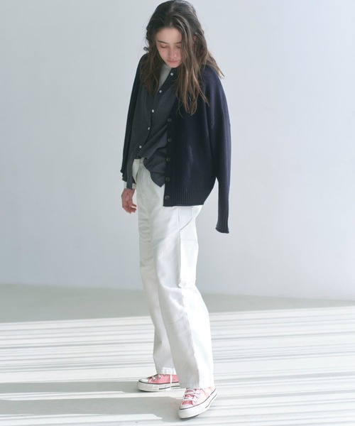 studio CLIP（スタディオクリップ）の「ペインターストレートデニムパンツ[プチ・プラスサイズあり]（デニムパンツ・レディース・ブルー/ホワイト/インディゴブルー/グレー・X-LARGE/PF/LARGE/XXX-LARGE/MEDIUM/SMALL/XX-LARGE）」の5枚目の写真