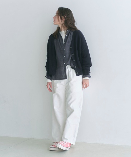 studio CLIP（スタディオクリップ）の「ペインターストレートデニムパンツ[プチ・プラスサイズあり]（デニムパンツ・レディース・ブルー/ホワイト/インディゴブルー/グレー・X-LARGE/PF/LARGE/XXX-LARGE/MEDIUM/SMALL/XX-LARGE）」の6枚目の写真