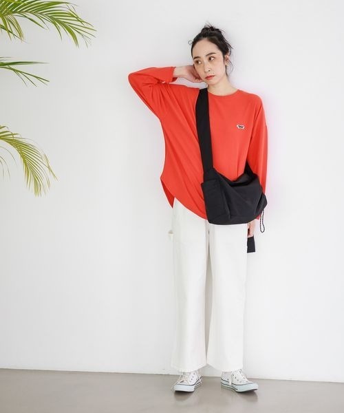 studio CLIP（スタディオクリップ）の「ペインターストレートデニムパンツ[プチ・プラスサイズあり]（デニムパンツ・レディース・ブルー/ホワイト/インディゴブルー/グレー・X-LARGE/PF/LARGE/XXX-LARGE/MEDIUM/SMALL/XX-LARGE）」の14枚目の写真