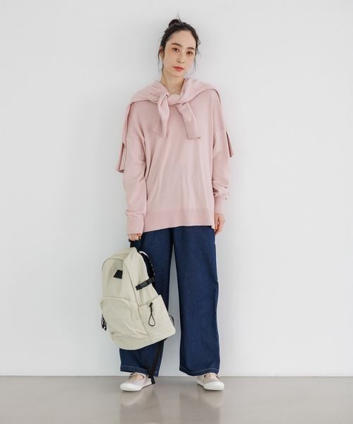 studio CLIP（スタディオクリップ）の「ペインターストレートデニムパンツ[プチ・プラスサイズあり]（デニムパンツ・レディース・ブルー/ホワイト/インディゴブルー/グレー・X-LARGE/PF/LARGE/XXX-LARGE/MEDIUM/SMALL/XX-LARGE）」の21枚目の写真