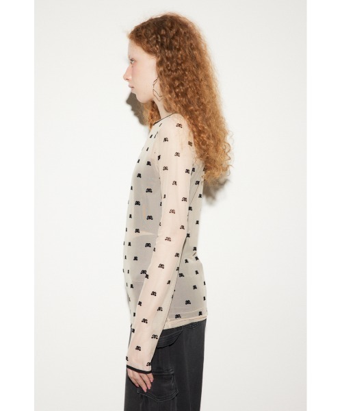 SLY(スライ)の「MICHIXSLY SHEER MOTIF TOPS ミチスライ シアー SLY(スライ)の「MICHIXSLY SHEER MOTIF TOPS ミチスライ シアー