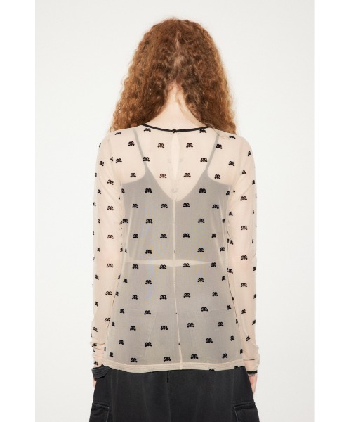 SLY（スライ）の「MICHIXSLY SHEER MOTIF TOPS ミチスライ シアー