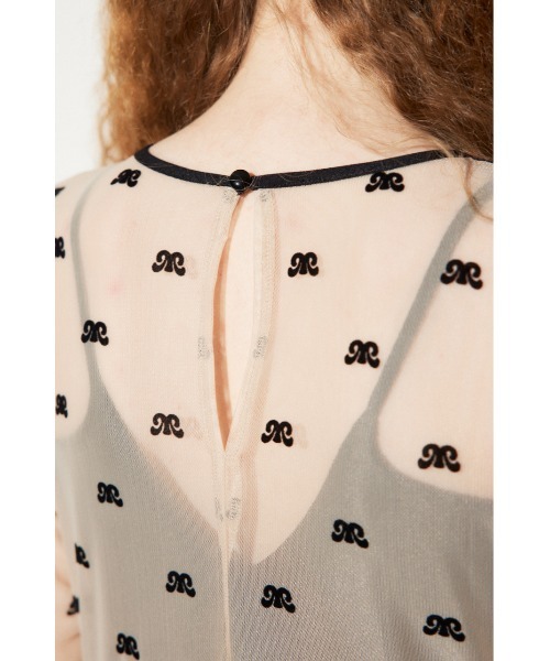 SLY（スライ）の「MICHIXSLY SHEER MOTIF TOPS ミチスライ シアー