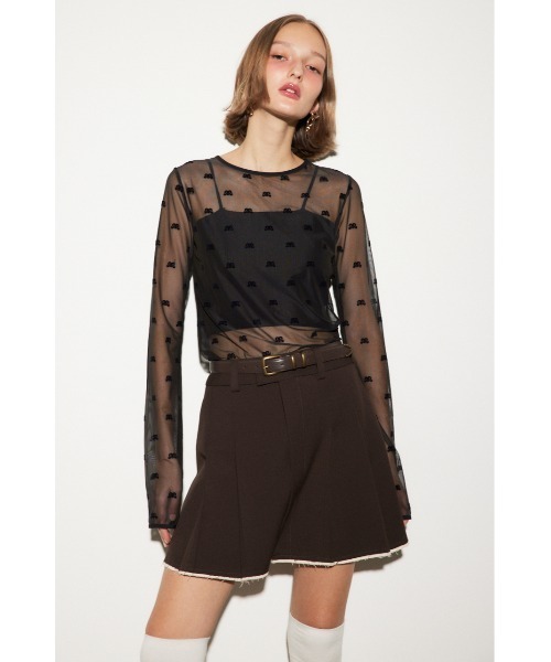SLY(スライ)の「MICHIXSLY SHEER MOTIF TOPS ミチスライ シアー SLY(スライ)の「MICHIXSLY SHEER MOTIF TOPS ミチスライ シアー
