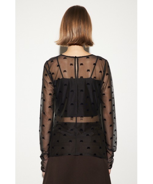 SLY（スライ）の「MICHIXSLY SHEER MOTIF TOPS ミチスライ シアー