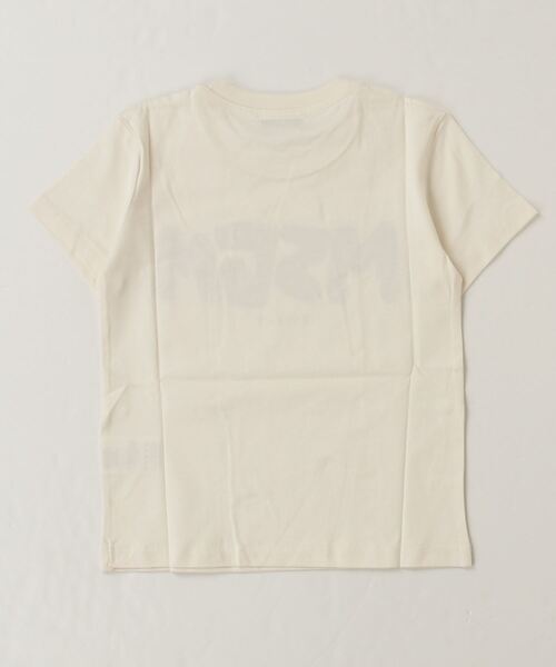 MSGM（エムエスジーエム）の「MSGM(エムエスジーエム)Kids & Junior ブランドロゴ半袖Tシャツカットソー（Tシャツ/カットソー・キッズ・ブラック/レッド/アイボリー・14Y/6Y/10Y/8Y/12Y/4Y）」の4枚目の写真