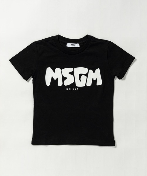 MSGM（エムエスジーエム）の「MSGM(エムエスジーエム)Kids & Junior ブランドロゴ半袖Tシャツカットソー（Tシャツ/カットソー・キッズ・ブラック/レッド/アイボリー・14Y/6Y/10Y/8Y/12Y/4Y）」の3枚目の写真