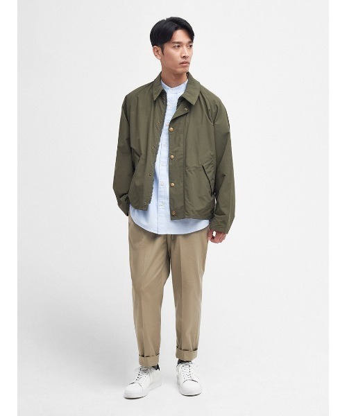 ＜Barbour＞ TRANSPORT/トランスポート/ショートレングスブルゾン TRANSPORT / トランスポート】ピーチスキン コットン ショート