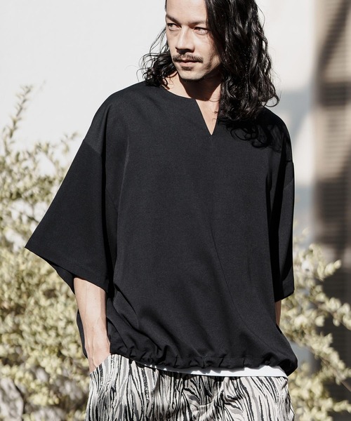 【美品】レオナール　カンカン素材　ネイビー　半袖シャツM ラインストーン LEONARD レオナール カンカン素材 半袖 Tシャツ LL 大きめ