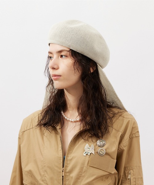 激レアCHANEL ウール ベレー帽 クリーム色 激レア【ヴィンテージ】CHANEL ベレー帽 クリーム ウール ホワイト