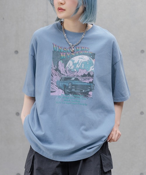 PAGEBOY（ページボーイ）の「カーロックプリントT（Tシャツ/カットソー・レディース・オフホワイト/チャコールグレー/ブルー/ベージュ/ピンク系その他・FREE）」の18枚目の写真