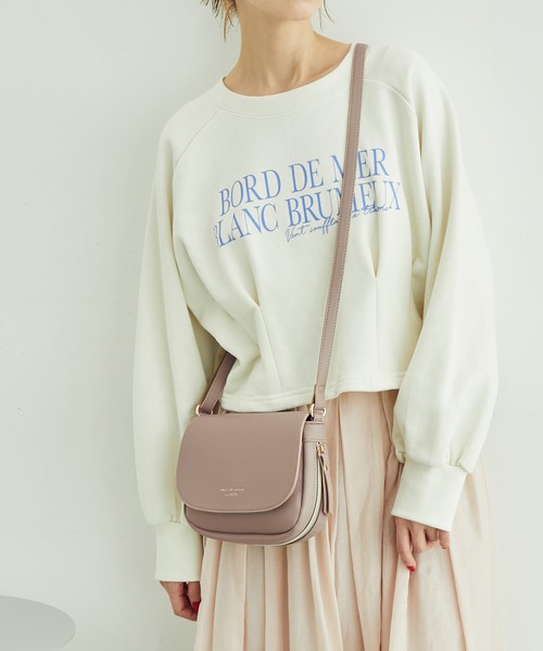 ROPE' PICNIC(ロペピクニック)の「2WAYガゼットラウンドショルダーバッグ(ショルダーバッグ・レディース・ブラック/ベージュ/ブルー系その他4・FREE)」の1枚目の写真