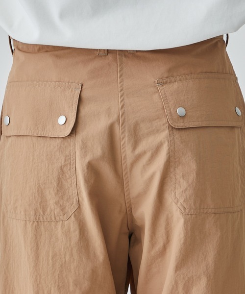 MATSUFUJI/マツフジ】Cargo Pocket Nylon Wide Trousers（カーゴ