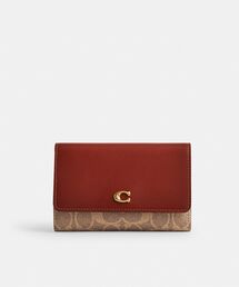 【COACH】ミディアム フラップ ウォレット キャンバス COACH(コーチ)の「エッセンシャル ミディアム フラップ
