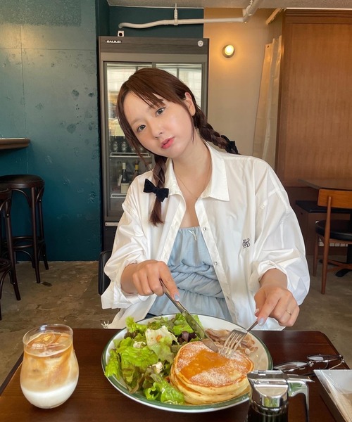 RUBY AND YOU（ルビーアンドユー）の「［select］リボンヘアゴム 2個セット（ヘアゴム・レディース・アイボリー/キャメル/ベージュ/グレー/ブラック/ブラウン・FREE）」の12枚目の写真