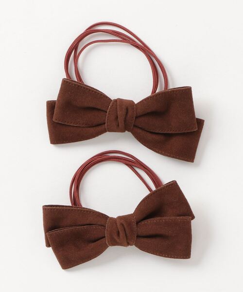 RUBY AND YOU（ルビーアンドユー）の「［select］リボンヘアゴム 2個セット（ヘアゴム・レディース・アイボリー/キャメル/ベージュ/グレー/ブラック/ブラウン・FREE）」の15枚目の写真