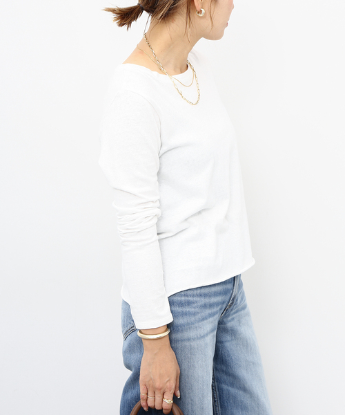 Deuxieme Classe（ドゥーズィエムクラス）の「追加 Layering Tシャツ short（Tシャツ/カットソー・レディース・ホワイト・FREE）」の7枚目の写真