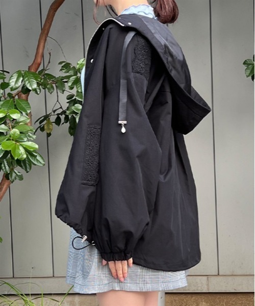 axes femme(アクシーズファム)の「撥水加工マウンテンパーカー(マウンテンパーカー・レディース・ブラック/キナリ/ピンク・MEDIUM/LARGE)」の9枚目の写真