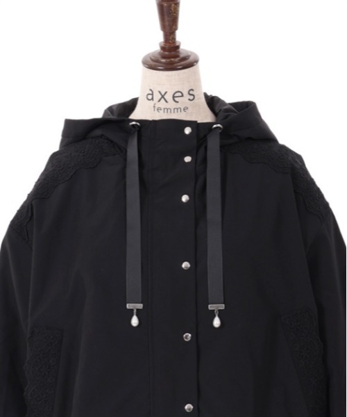 axes femme(アクシーズファム)の「撥水加工マウンテンパーカー(マウンテンパーカー・レディース・ブラック/キナリ/ピンク・MEDIUM/LARGE)」の14枚目の写真