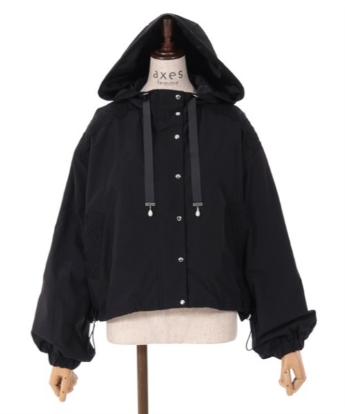 axes femme(アクシーズファム)の「撥水加工マウンテンパーカー(マウンテンパーカー・レディース・ブラック/キナリ/ピンク・MEDIUM/LARGE)」の16枚目の写真