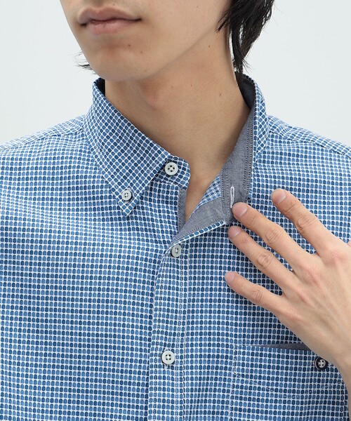 [AMI PARIS] ジャカード ショートスリーブ シャツ ☆送料込☆ BEAMS HEART / ジャカード ショートスリーブ シャツ（シャツ