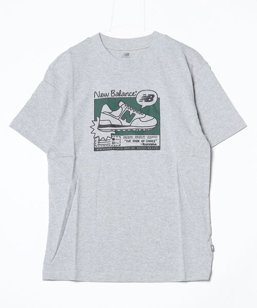 NEW BALANCE(ニューバランス)の「ニューバランス New Balance リラックス ショートスリーブTシャツ_New Balance Ad(Tシャツ/カットソー・メンズ・オフホワイト/ブラック/ライトグレー・S/M/L/LL)」の3枚目の写真