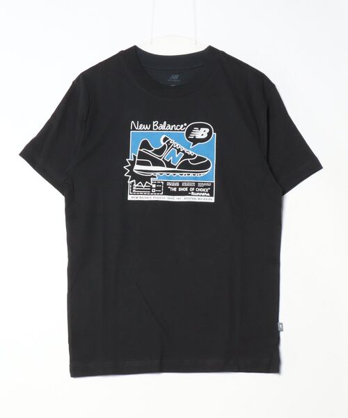 NEW BALANCE(ニューバランス)の「ニューバランス New Balance リラックス ショートスリーブTシャツ_New Balance Ad(Tシャツ/カットソー・メンズ・オフホワイト/ブラック/ライトグレー・S/M/L/LL)」の2枚目の写真