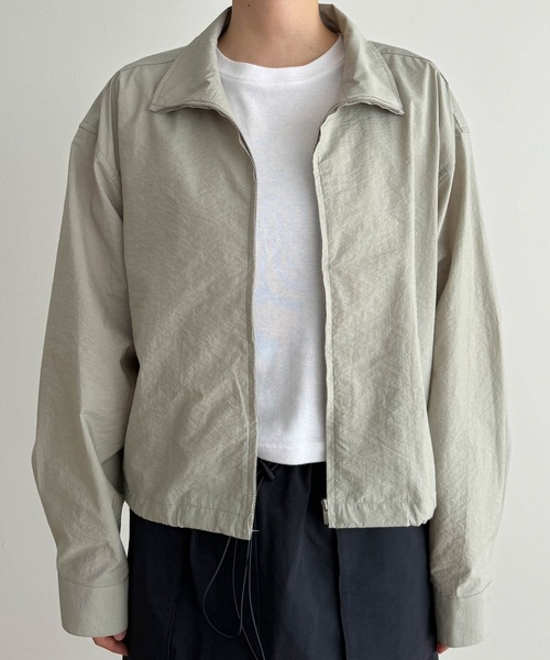 美品 El mar キャナルジーン コットンスタンドカラーブルゾン ゆったり CANAL JEAN（キャナルジーン）の「El mar(エルマール) コットン