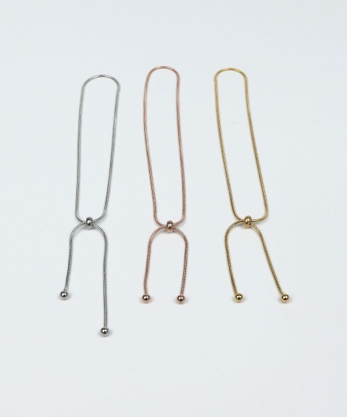 CEMONEMO（セモネモ）の「【金属アレルギー対応】 スネークチェーン スライド アンクレット / サージカルステンレス 316L（アンクレット・レディース・ピンクゴールド/ゴールド/シルバー・FREE）」の12枚目の写真