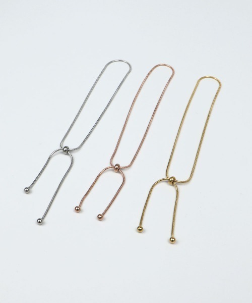 CEMONEMO（セモネモ）の「【金属アレルギー対応】 スネークチェーン スライド アンクレット / サージカルステンレス 316L（アンクレット・レディース・ピンクゴールド/ゴールド/シルバー・FREE）」の13枚目の写真