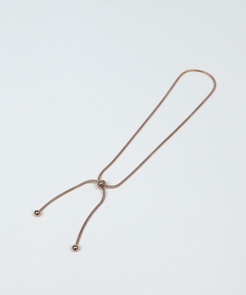 CEMONEMO（セモネモ）の「【金属アレルギー対応】 スネークチェーン スライド アンクレット / サージカルステンレス 316L（アンクレット・レディース・ピンクゴールド/ゴールド/シルバー・FREE）」の16枚目の写真