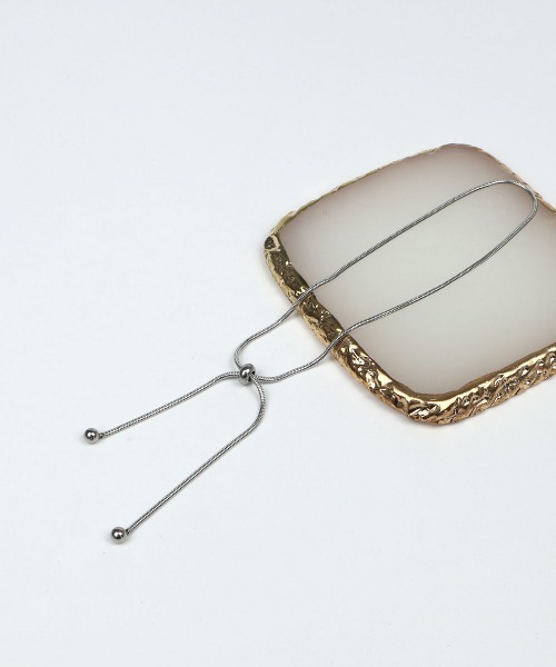 CEMONEMO（セモネモ）の「【金属アレルギー対応】 スネークチェーン スライド アンクレット / サージカルステンレス 316L（アンクレット・レディース・ピンクゴールド/ゴールド/シルバー・FREE）」の9枚目の写真