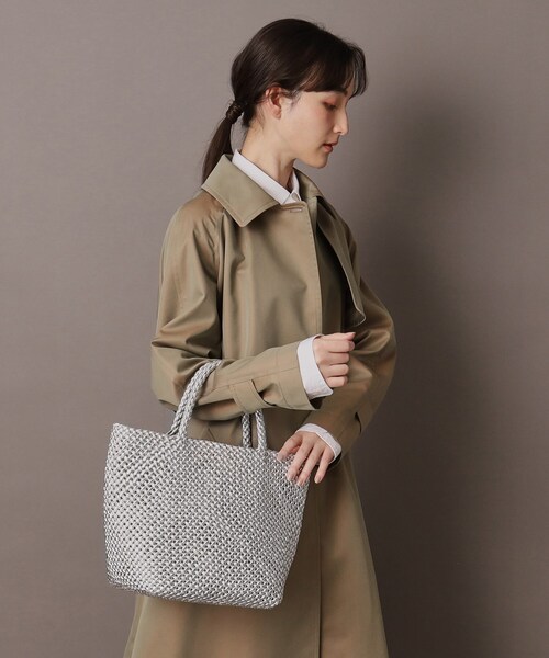 HIROFU（ヒロフ）の「【ブレッツァナイロン】メッシュトートバッグ M メタリックカラー（トートバッグ・レディース・グレー系8・01）」の14枚目の写真