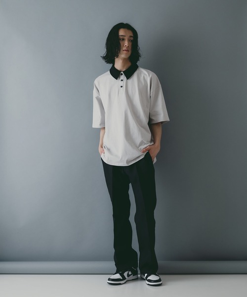 brknhome(ブロークンホーム)の「【brknhome/ブロークンホーム】オーバーサイズ ポロシャツ(ポロシャツ・メンズ・ブラック/ライトグレー/ホワイト・MEDIUM/LARGE)」の20枚目の写真