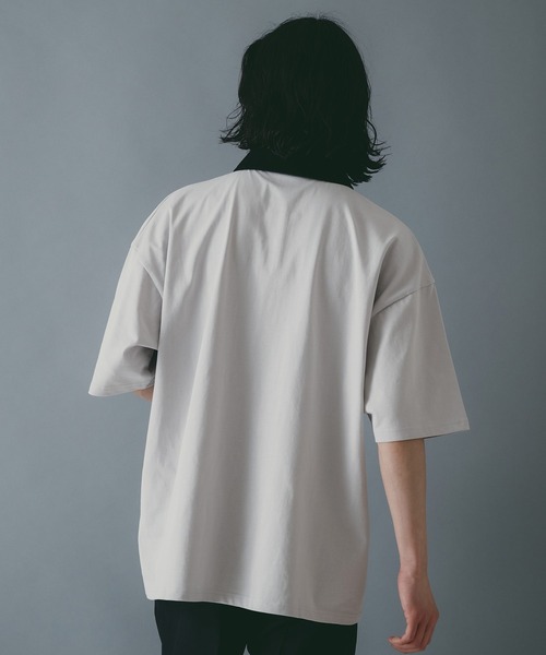 brknhome(ブロークンホーム)の「【brknhome/ブロークンホーム】オーバーサイズ ポロシャツ(ポロシャツ・メンズ・ブラック/ライトグレー/ホワイト・MEDIUM/LARGE)」の9枚目の写真