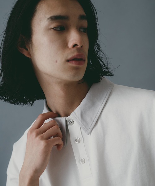 brknhome(ブロークンホーム)の「【brknhome/ブロークンホーム】オーバーサイズ ポロシャツ(ポロシャツ・メンズ・ブラック/ライトグレー/ホワイト・MEDIUM/LARGE)」の13枚目の写真