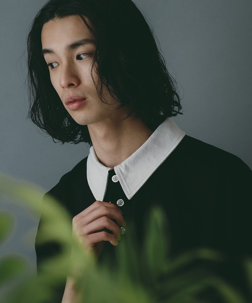 brknhome(ブロークンホーム)の「【brknhome/ブロークンホーム】オーバーサイズ ポロシャツ(ポロシャツ・メンズ・ブラック/ライトグレー/ホワイト・MEDIUM/LARGE)」の21枚目の写真