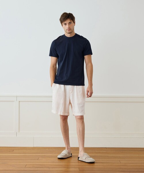 JAMES PERSE(ジェームスパース)の「コットンジャージー クルーネックTシャツ MBEL3614(Tシャツ/カットソー・メンズ・ブルー系その他2/ダークブルー・1/0/2)」の6枚目の写真