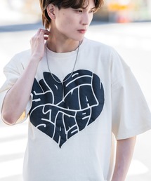 【SIDEWAY STANCE】ピグメント加工 プリント 半袖Tシャツ