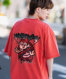 【SIDEWAY STANCE】ピグメント加工 プリント 半袖Tシャツ