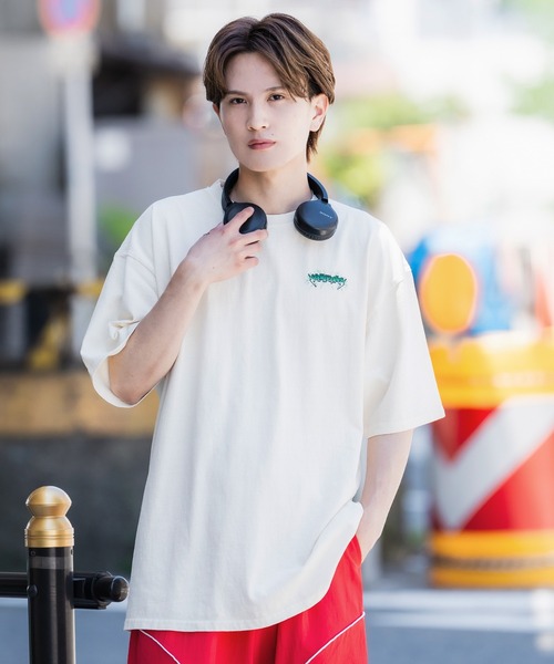 SIDEWAY STANCE（サイドウェイスタンス）の「【SIDEWAY STANCE】ピグメント加工 プリント 半袖Tシャツ（Tシャツ/カットソー・メンズ・ホワイト/レッド系2/レッド系1/レッド系/ブラック系2/ブラック系1/ブラック系/ホワイト系2/ホワイト系1/レッド/ホワイト系/ブラック・X-LARGE/SMALL/MEDIUM/LARGE）」の13枚目の写真