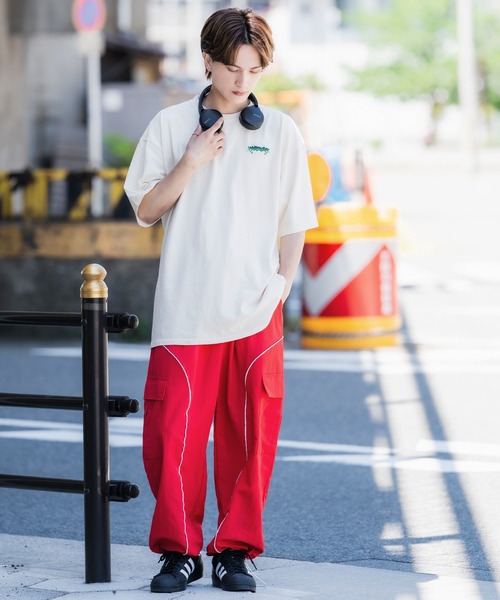 SIDEWAY STANCE（サイドウェイスタンス）の「【SIDEWAY STANCE】ピグメント加工 プリント 半袖Tシャツ（Tシャツ/カットソー・メンズ・ホワイト/レッド系2/レッド系1/レッド系/ブラック系2/ブラック系1/ブラック系/ホワイト系2/ホワイト系1/レッド/ホワイト系/ブラック・X-LARGE/SMALL/MEDIUM/LARGE）」の15枚目の写真