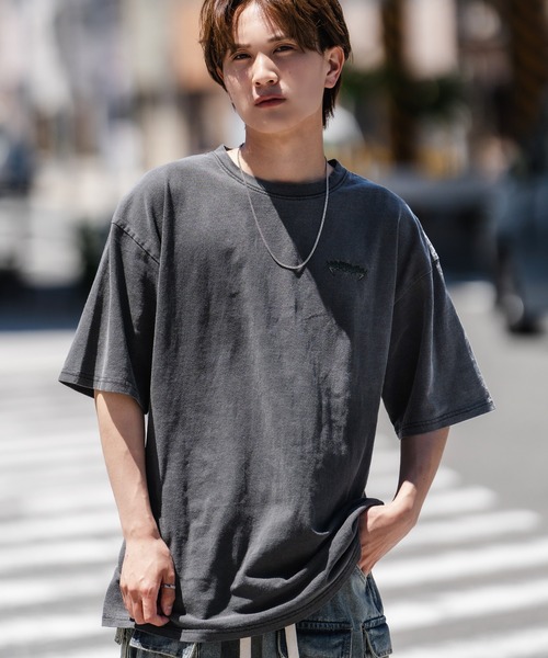 セール】【SIDEWAY STANCE】ピグメント加工 プリント 半袖T